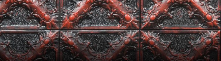 Red Black Magnolia Duvar Paneli